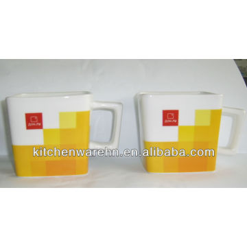 New Promotional Square Shaped Porcelain Mug